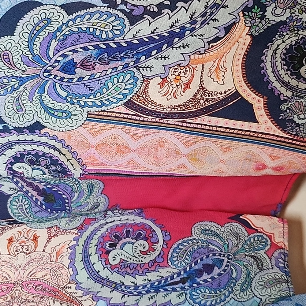 Johnny Was Cordelia Easy Midi Dress Paisley Coastal Sz 1X - Picture 14 of 16